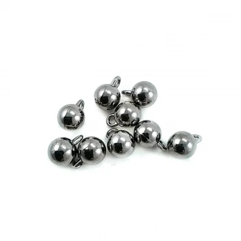 11 mm x 8 mm Zipper pullers ball shape E 1900 11 mm x 8 mm Zipper pullers ball shape E 1900