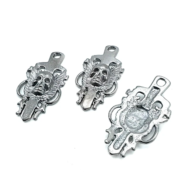 Zipper Pulls 50 mm Skull Design E 197