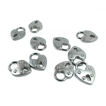 Fermuar Elciği Kalp Şekil 19 mm x 14 mm  E 475