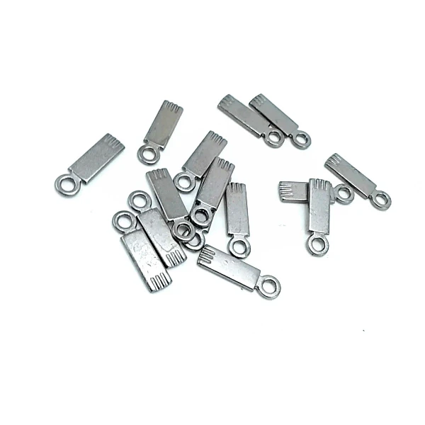 21 mm x 6 mm Sade Fermuar Elciği