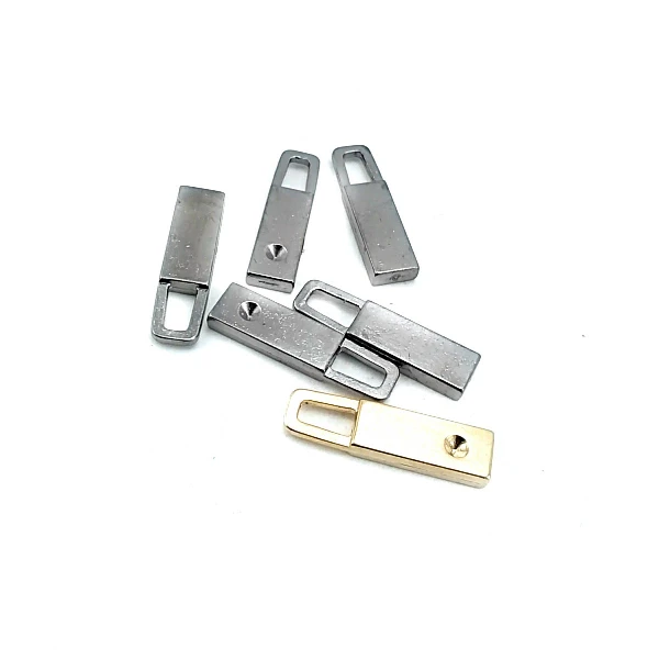 29 mm Mineli / Renkli Fermuar Elciği ön ve detay görünümü