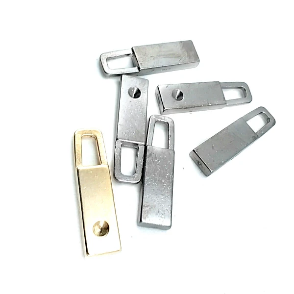 29 mm Mineli / Renkli Fermuar Elciği ön ve detay görünümü