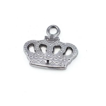 Zipper Pullers 23 x 21 mm Crown Shaped E 736