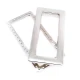 Metal Eyelet Rectangle Shape 40 x 20 mm E 1983 Metal Eyelet Rectangle Shape 40 x 20 mm E 1983