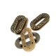 Eyelet Zinc Alloy Metal Decorative Patterned 28 x 40 mm E 664 Eyelet Zinc Alloy Metal Decorative Patterned 28 x 40 mm E 664