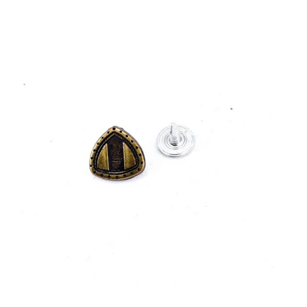 Rivet stylish shield shape 12x12 mm