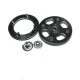 Round and patterned metal studs button diameter 38 mm
