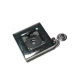 Kare Şekil Kaban ve Deri Mont Çıtçıt Düğmesi 30 x 30 mm Е 1221