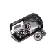 Metal Rectangular Frame Double Piece Snap Button Button 46 x 27 mm