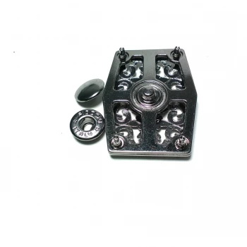 Stylish patterned metal snap button 45 x 32 mm E 1564 Stylish patterned metal snap button 45 x 32 mm E 1564