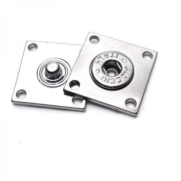Strut Metal Square Snap Button Button 22mm-1707 Strut Metal Square Snap Button Button 22mm-1707