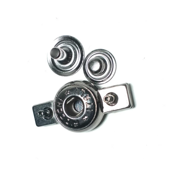 Rod shape double track snap button 30 x 7 mm