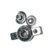 Rod shape double track snap button 30 x 7 mm
