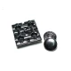 Square snap button 25 x 25 mm
