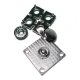 Square snap button 25 x 25 mm