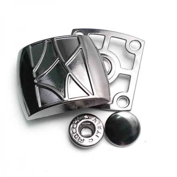 30 x 30 mm Çift parça kare çıtçıt düğme