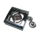 Mont , Kaban ve Ceket için Metal Çıtçıt Düğme 32 x 32 mm Е 1831