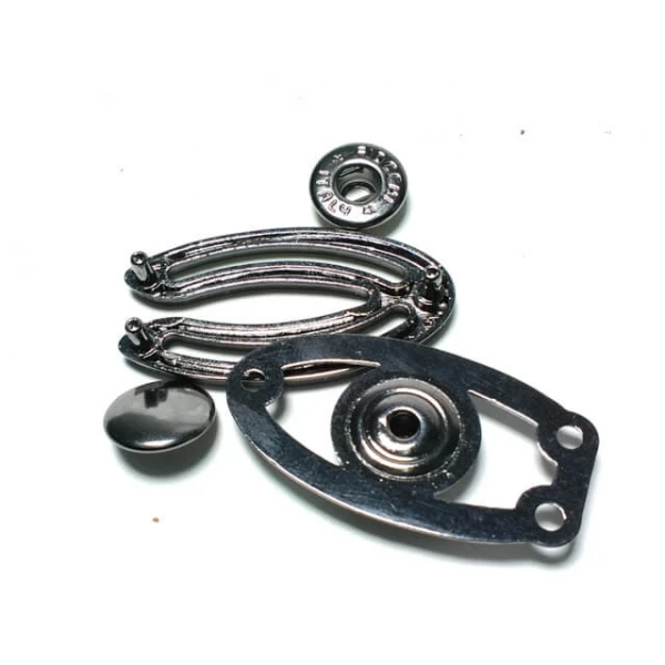 Coat and Jacket Metal Snap Button 40 x 22 mm E 1839