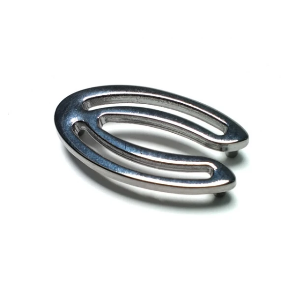 Oval double piece snap button 30 x 17 mm