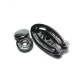 Oval double piece snap button 30 x 17 mm