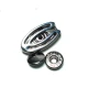 Oval double piece snap button 30 x 17 mm