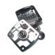 Large square snap button 38 x 34 mm