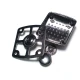 Large square snap button 38 x 34 mm
