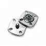 Sewing zinc alloy square studs button 17 mm kare 1919