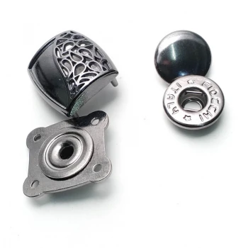 Snap button metal double parts 18 x 25 mm E 1978