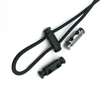 Cord Lock Double Hole Stopper Length 24 mm Cord Entry 4 mm E 1365