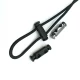 Çift Delikli Stoper Uzunluk 24 mm  Kordon Girişi 4 mm E 1365