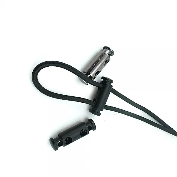 Çift Delikli Stoper Uzunluk 24 mm  Kordon Girişi 4 mm E 1365