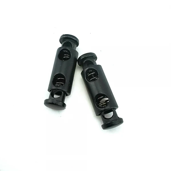 Çift Delikli Stoper Uzunluk 24 mm  Kordon Girişi 4 mm E 1365