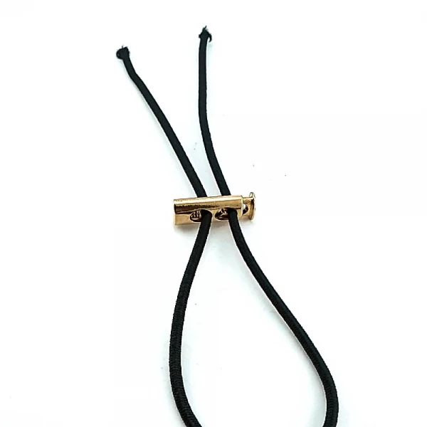 Metal Cord Lock with 6 mm Lace-up Entry Double Hole Stopper E 214