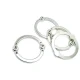 36 mm Enamel / Colored Ring / Metal Frame front and detail view