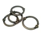 36 mm Enamel / Colored Ring / Metal Frame front and detail view