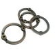 36 mm Enamel / Colored Ring / Metal Frame front and detail view