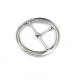 Center Bar Ring Buckle 3,5 cm Zamak Belt Buckle E 2126 Center Bar Ring Buckle 3,5 cm Zamak Belt Buckle E 2126