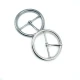 Center Bar Ring Buckle 3,5 cm Zamak Belt Buckle E 2126
