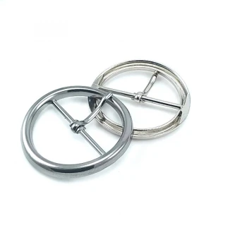 Center Bar Ring Buckle 3,5 cm Zamak Belt Buckle E 2126