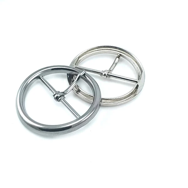 Center Bar Ring Buckle 3,5 cm Zamak Belt Buckle E 2126
