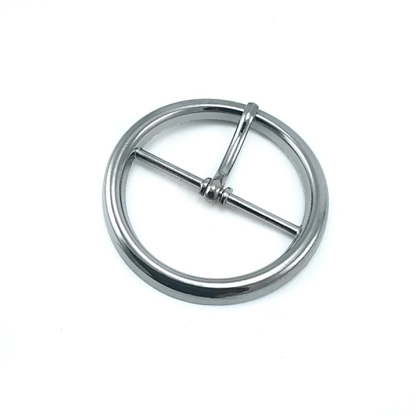 Center Bar Ring Buckle 3,5 cm Zamak Belt Buckle E 2126