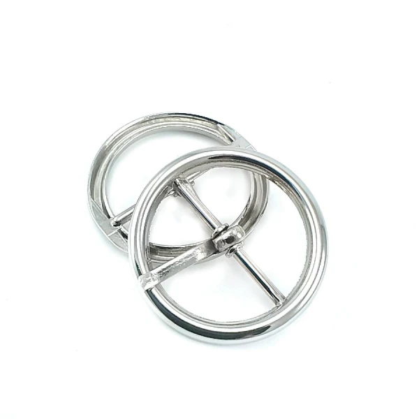 Belt Buckle - Round Ceneter Bar Buckle 3 cm E 2127