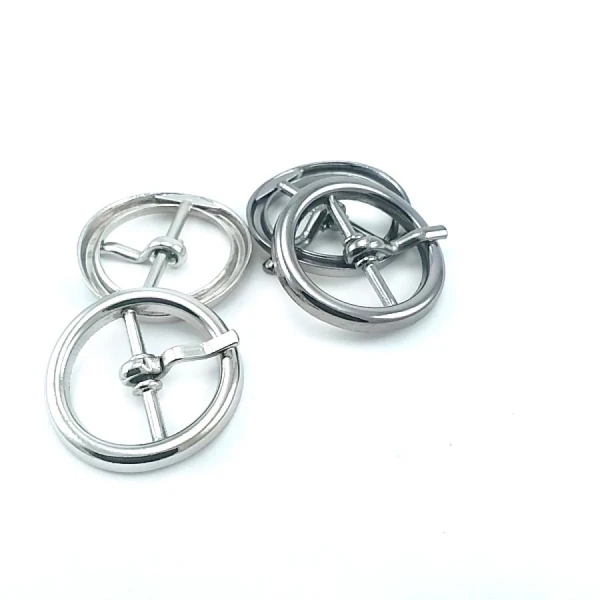 Center Bar Ring Buckle 20 mm Metal belt Buckle E 2129
