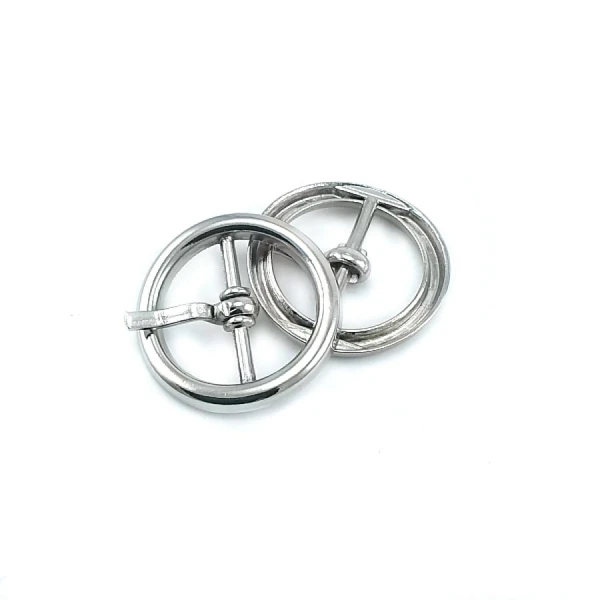 Center Bar Ring Buckle 20 mm Metal belt Buckle E 2129