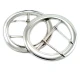 72 mm Metal, Double Tongue Ring Buckle E 480