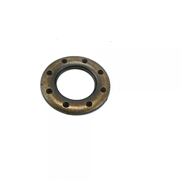 20 mm Rhinestone / Crystal Detail Ring / Metal Frame front and detail view