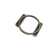 27 mm Rhinestone / Crystal Detail Ring / Metal Frame front and detail view