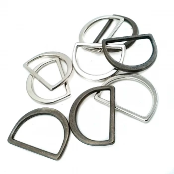 Metal D Ring  2.6 cm Non Welded Nickel Plated Loop Ring for Buckle Straps Bags Belt E 766    
