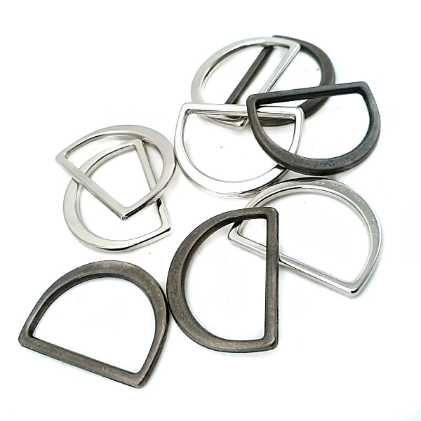Metal D Ring 2.6 cm Non Welded Nickel Plated Loop Ring for Buckle Straps Bags Belt E 766 Metal D Ring 2.6 cm Non Welded Nickel Plated Loop Ring for Buckle Straps Bags Belt E 766